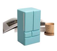 Réfrigérateur Miniature - Miniatwure Kitchen Miwni Meubles Miniature, Mini-réfrigérateur Mini Fridge Modèle - Échelle Photo Prop Double Porte pour Landscape Decoration