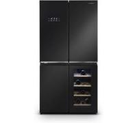 Refrigerateur Multi-portes avec compartiment cave a vin - Dark inox
