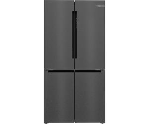 Réfrigérateur multi-portes congélateur bas Bosch KFN96AXEA - Série 4 - Pose libre - 528 L - 183 x 90,5 x 73,1 cm - 4 portes - Wi-Fi - Acier brossé noir anti-traces