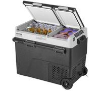 Réfrigérateur Portable 58 L-VEVOR-Mini Frigo de Voiture su Roulettes 12 V-pour Maison Camion Bateau Camping