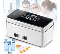 Réfrigérateur Portable Isuli Ad Medicatio, Affichage LED Medicie Réfrigérateur Drug Reefer 2-8°c pour Voiture De Voyage Réfrigérateur Medicie, Batterie Fonctionnant 8 Heures, Withoutbattery