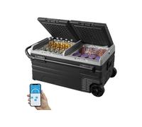 Réfrigérateur Portable Pour Voiture Double Zone Avec Contrôle Bluetooth 95L