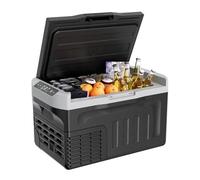 Réfrigérateur portable, refroidisseur de 22 litres (21 L) 12 V, mini réfrigérateur à compresseur, -15,6 °C ~ 20 °C, 12/24 V CC 110 ~ 240 V AC pour camping-car/camion
