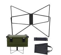 Réfrigérateur Portable, Support de boîte de Rangement de Camping, Porte-Bagages avec ce Porte- Pliable, portée de Camping pour Camping, randonnée, grillades, Cuisson, Pique-Nique au
