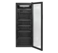 Bomann KSG 7292 Réfrigérateur avec porte en verre | Classe énergétique C | 143 cm | Réfrigérateur de boissons 2-12 °C | MultiAirflow | 5 étagères grillagées | Butée de porte interchangeable | 236 l |