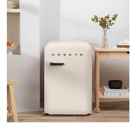 CREATE Réfrigérateur FRIDGE RETRO 107L – Design années 50, blanc cassé, basse consommation