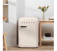 CREATE Réfrigérateur FRIDGE RETRO 107L – Design années 50, blanc cassé, basse consommation