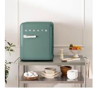 Réfrigérateur rétro 48L - Create - Vert sauge - Esthétique années 50 - Grande capacité
