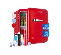 Réfrigérateur rétro Audrey Mini bar Mini Frigo 48L 2 étages Rouge