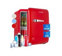 Réfrigérateur rétro Audrey Mini bar Mini Frigo 48L 2 étages Rouge