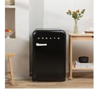Réfrigérateur rétro - Create - 107L - Esthétique années 50 - Grande capacité - Fonctionnel