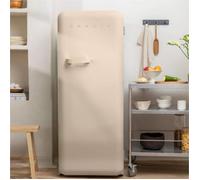 CREATE Réfrigérateur rétro FRIDGE RETRO 281L – 3 étagères, faible consommation – Sable