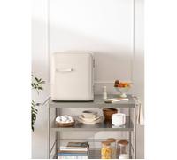 Réfrigérateur rétro - Create - 48L - Esthétique années 50 - Blanc cassé