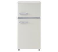 Réfrigérateur rétro double porte EDENDIRECT ,volume total 72 litres,congélateur 21 litres,3 étagères réglables,blanc