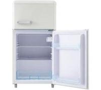 Réfrigérateur rétro YeMaster 45*46*91 cm, avec éclairage LED, volume 72 litres, consommation d'énergie 120 kWh, beige beige G