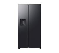 Samsung RS80F64KEFEF Side-by-Side Réfrigérateur congélateur AI 178,4 cm 634 L Distributeur de glace/eau avec raccordement à eau fixe, AI Voice Control & Energy Mode, Black Steel