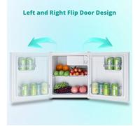 Réfrigérateur table top - Smeta - 48L - Silencieux - Porte réversible - Blanc