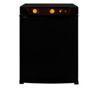 Réfrigérateur Trimixte 43 L Noir pour Camping-Car Frigo à Absorption 3 Voies Silencieux Installation Gauche ou Droite Tension de 12 V 220 V & Gaz Vie en Plein Air Camion Camper Loisirs