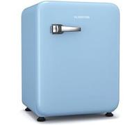 KLARSTEIN Audrey Evo 68L Mini Frigo - Rétro, Silencieux 40 dB, Thermostat Mécanique, Porte Réversible, LED, Petit Frigo de Chambre, Bureau, Bleu