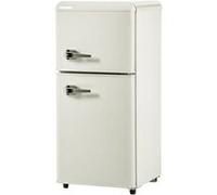 Réfrigérateur vintage YeMaster , 42*45,5*88,8cm, volume total 60 litres, 102 kWh/an, avec éclairage LED, couleur beige