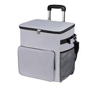 Réfrigérateurs sur roues - avec côté souple - Chariot avec poignée Sac isotherme résistant aux fuites de 35 litres pour voyages, pique-nique, shopping, patio extérieur, plage