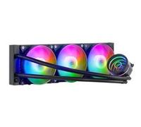 Mars Gaming Refroidisseur liquide CPU MLONE360 – TDP 550W, Miroir infini, 3x ventilateurs FRGB, Noir