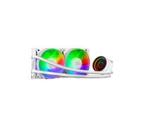 Mars Gaming Refroidissement liquide CPU MLONE240W TDP 400W Miroir infini 2x FRGB Silencieux Blanc