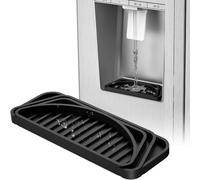 Refrigerator Drip Catcher Tray - Spill and Condensation Collector for Fridge Shelves | with Non Slip Base, Easy to Clean, Protects Refrigerator from Leaks and Food