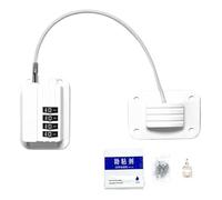 Refrigerator Lock, Child Safety Latch, Multipurpose Protection, Heavy Duty Adhesive Locking System for Drawers, Sliding Doors, Window, Oven, Furniture, 2.68x1.81x0.39 inches