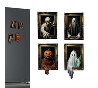 Refrigerator Magnets 4Pcs Gothic Pumpkin Mummy Ghost Fridge Decor
