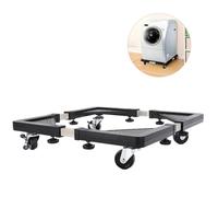 Refrigerator Pedestal - Base réglable avec roues mobiles | Multi-Functional Washer Dryer Pedestal, Durable Fridge Stand, Fridge Holder, Washing Machine Stand, 40-56 cm Expandable, 138 kg Charge