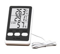 Refrigerator Temperature Gauge, Outdoor Thermometer Hygrometer, Waterproof Digital Monitor, Accurate Sensor Tool for Fish Tanks, Food Storage, Kitchen, Warehouse, Catering, Service Use