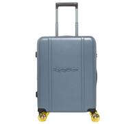 RefrigiWear Olley avec coque rigide en polycarbonate et 4 roues à 360°, avec poignée rétractable, serrure TSA et double fermeture éclair extensible. Dimensions : 50 x 40 x 21 cm., Poudre bleue