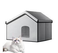 Refrilling Cat Shelter - Summer Outdoor Cat House, Weather Holder Build | Parois avec Ventilation élevée, Confort isolé pour et Petits Chiens sur la véranda, Le Jardin, Le Patio TR