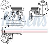 Refroiddiseur D'Huile Avec Boîtier de Filtre A Huile pour VW Multivan V 7HM 7HN