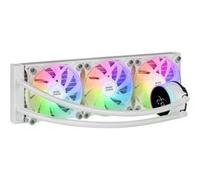 Mars Gaming ML-LCD360, Refroidissement Liquide AIO, TDP 600W, 3x Ventilateurs ARGB 120mm, Écran LCD, Multisocket Universel, Blanc