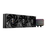 Mars Gaming ML-PROII360 Refroidissement Liquide AIO 600W TDP, Pompe 4ème Gén Opti-Chamber Base en Cuivre et Microcanaux, 3x Ventilateur 120mm FDB, Bloc en Aluminium Brossé avec FRGB Linéaire, Noir