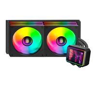 Mars Gaming Refroidissement Liquide AIO ML-VISIONII240, 500W, Écran IPS 2,8" 360° 2x120mm ARGB Noir