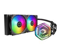 Cooler Master MasterLiquid Atmos 240 Black Watercooler CPU - Kit Watercooling AIO, Pompe à Double Chambre, Ventilateurs Sickleflow 120 Edge, ARGB Gen 2, Brackets LGA1700 & AM5