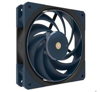 Cooler Master Mobius 120 OC Ventilateur de Boîtier - Design Ring Blade (PWM), Sélecteur de Vitesse, Double Roulement à Billes & Moyeu en Métal (max. 88.1CFM, 4.75mmH2O, 39.3dBA)- Bleu Foncé & Noir