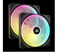 CORSAIR iCUE Link QX140 RGB à Dôme Magnétique de 140mm Ventilateurs - Double Ventilateurs Kit de Démarrage avec Le Hub du Système iCUE Link - Noir