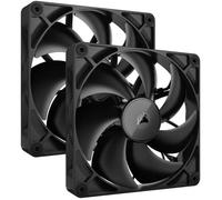 CORSAIR iCUE Link RX140 Ventilateurs 140mm PWM avec Hub Système iCUE Link - Roulement à Dôme Magnétique - Dual Pack - Noir