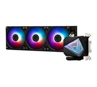 MSI MAG CORELIQUID I360 Watercooling AIO - Large plaque froide en cuivre, ARGB sur tête de bloc et ventilateurs LDB, waterblock à double chambre, radiateur Split-Flow, compatible Intel & AMD