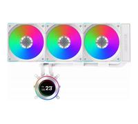 Lian Li Hydroshift II 360 CL RGB Liquid CPU Cooler - 360mm AIO - 3X 120 RGB Ventilateurs - Écran LCD IPS 2.1" - 3 modes de contrôle - Collier de serrage flexible - LGA 1851/1700, AMD AM5/AM4 - Blanc