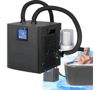 Refroidisseur à bain de glace, machine à bain de glace, refroidisseur à immersion froide 600 W, écran tactile LED, température réglable, avec filtre externe et pompe submersible(Single pump)