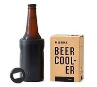 Refroidisseur à Bière Huski 2.0 | NOUVEAU | Support Premium pour Canettes et Bouteilles | Acier Inoxydable de Qualité Marine avec Triple Isolation | Ouvre-Bouteille 3-en-1 Détachable (Noir)