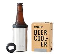 Refroidisseur à Bière Huski 2.0 | NOUVEAU | Support Premium pour Canettes et Bouteilles | Acier Inoxydable de Qualité Marine avec Triple Isolation | Ouvre-Bouteille 3-en-1 Détachable (Inoxydable)