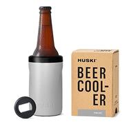 Refroidisseur à Bière Huski 2.0 | NOUVEAU | Support Premium pour Canettes et Bouteilles | Acier Inoxydable de Qualité Marine avec Triple Isolation | Ouvre-Bouteille 3-en-1 Détachable (Gris Pierre)