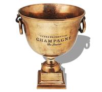 Refroidisseur à champagne Bière pour Fête Coupe de trophée Cuivre Marron vidaXL