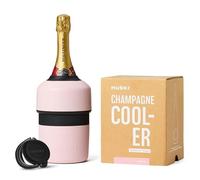 Refroidisseur à Champagne Huski | NOUVEAU | Design Primé sans Glace avec Bouchon de Bouteille Détachable | Garde le Vin au Frais jusqu'à 6 Heures (Rose Poudré)